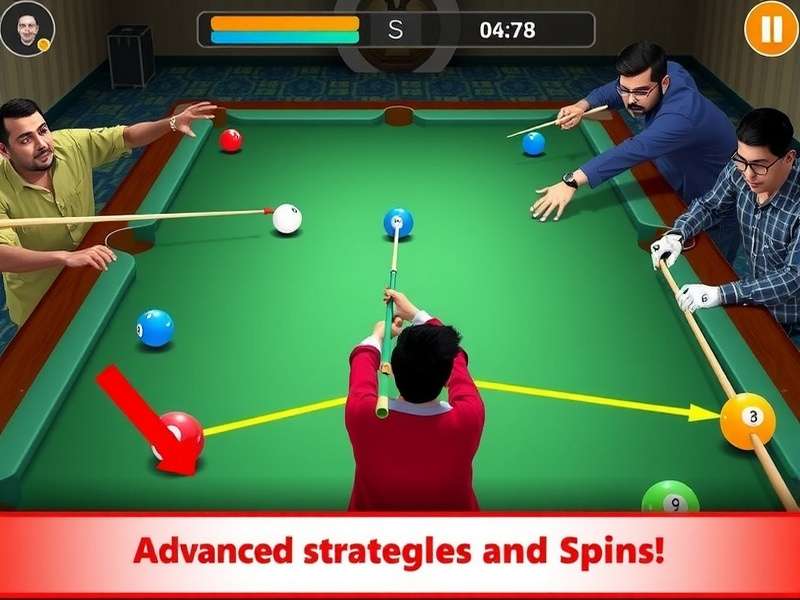 Indian players enjoying Billiards Deluxe 3D on mobile devices